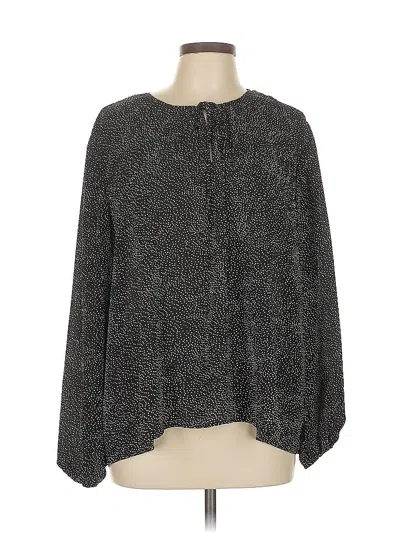 Pre-owned Dr2 Long Sleeve Blouse In Gray