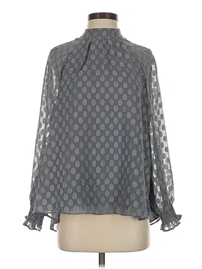Pre-owned Dr2 Long Sleeve Blouse In Gray