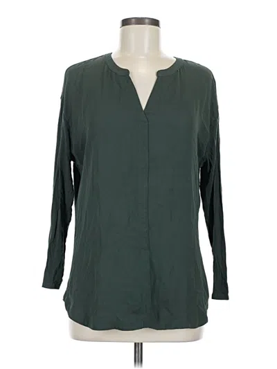 Pre-owned Dr2 Long Sleeve Blouse In Green