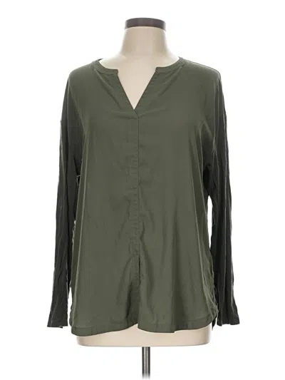 Pre-owned Dr2 Long Sleeve Blouse In Green