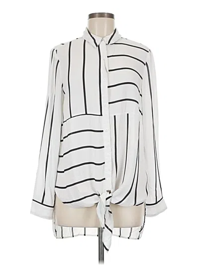 Pre-owned Dr2 Long Sleeve Blouse In Ivory