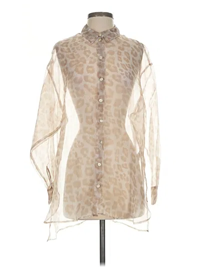 Pre-owned Dr2 Long Sleeve Blouse In Ivory
