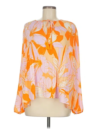 Pre-owned Dr2 Long Sleeve Blouse In Orange