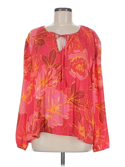 Pre-owned Dr2 Long Sleeve Blouse In Pink