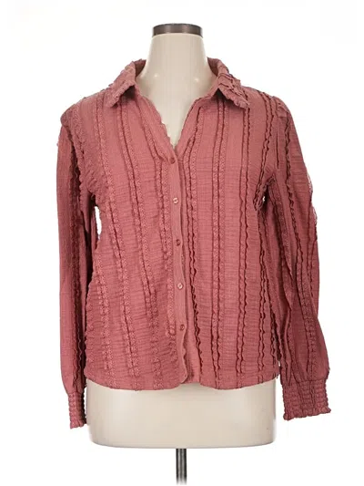 Pre-owned Dr2 Long Sleeve Blouse In Pink