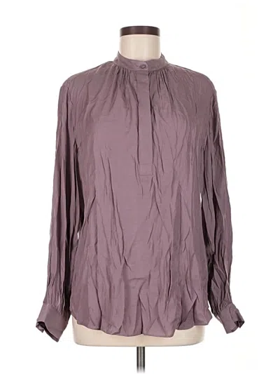 Pre-owned Dr2 Long Sleeve Blouse In Purple