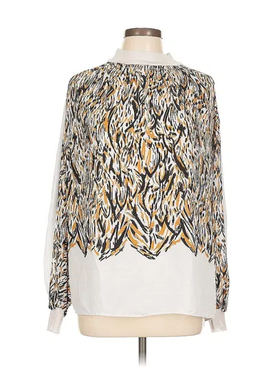 Pre-owned Dr2 Long Sleeve Blouse In White