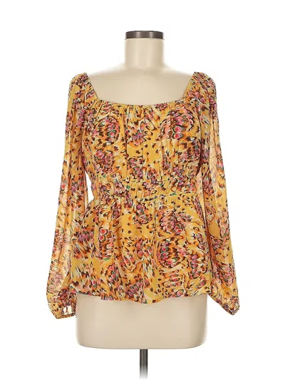 Pre-owned Dr2 Long Sleeve Blouse In Yellow