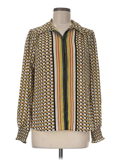 Pre-owned Dr2 Long Sleeve Blouse In Yellow