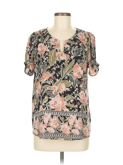 Pre-owned Dr2 Short Sleeve Blouse In Black