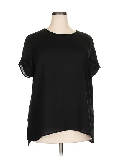 Pre-owned Dr2 Short Sleeve Blouse In Black