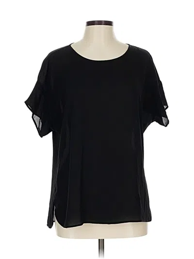 Pre-owned Dr2 Short Sleeve Blouse In Black