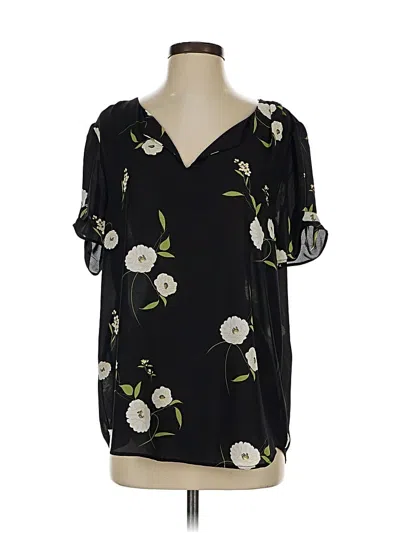 Pre-owned Dr2 Short Sleeve Blouse In Black