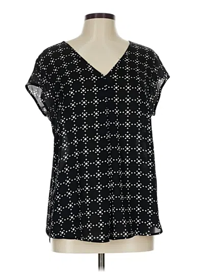 Pre-owned Dr2 Short Sleeve Blouse In Black