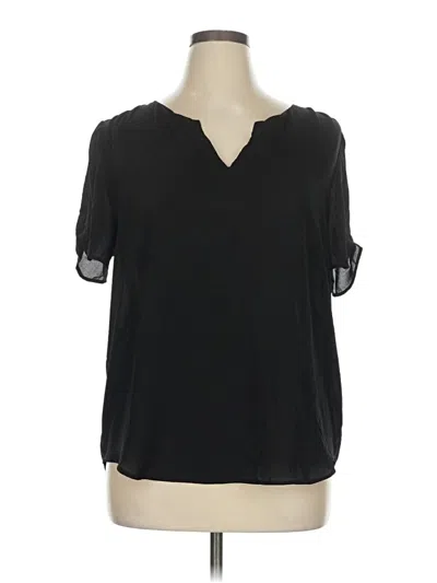 Pre-owned Dr2 Short Sleeve Blouse In Black