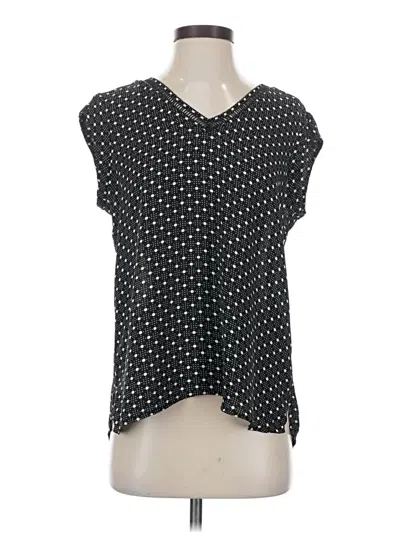 Pre-owned Dr2 Short Sleeve Blouse In Black