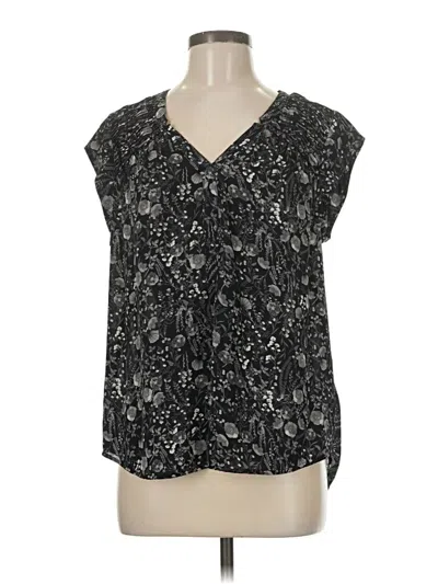 Pre-owned Dr2 Short Sleeve Blouse In Black