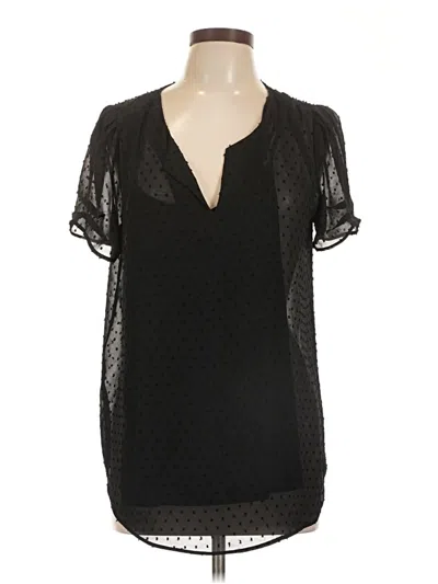 Pre-owned Dr2 Short Sleeve Blouse In Black