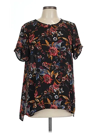 Pre-owned Dr2 Short Sleeve Blouse In Black