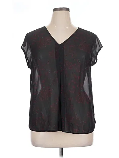 Pre-owned Dr2 Short Sleeve Blouse In Black
