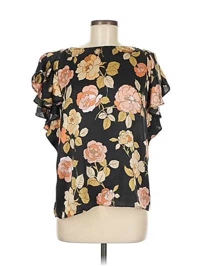 Pre-owned Dr2 Short Sleeve Blouse In Black