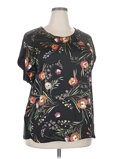 Pre-owned Dr2 Short Sleeve Blouse In Black