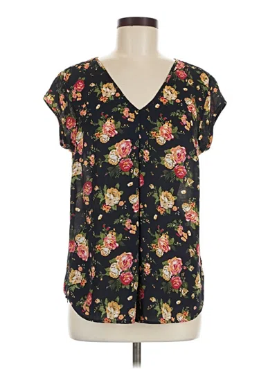 Pre-owned Dr2 Short Sleeve Blouse In Black
