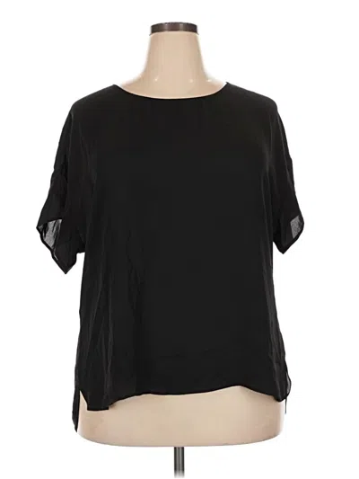 Pre-owned Dr2 Short Sleeve Blouse In Black