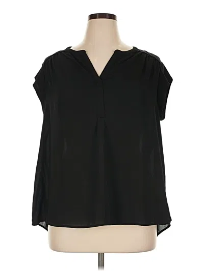 Pre-owned Dr2 Short Sleeve Blouse In Black