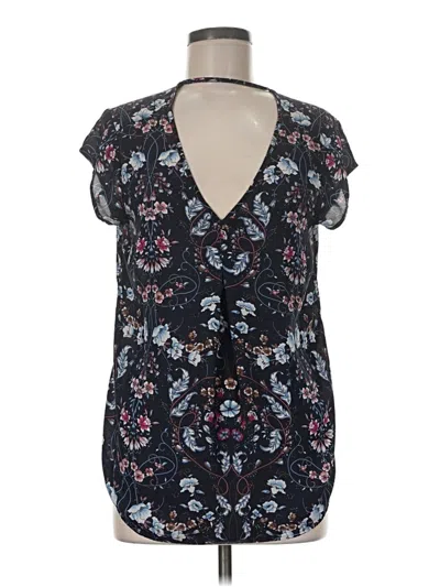 Pre-owned Dr2 Short Sleeve Blouse In Black