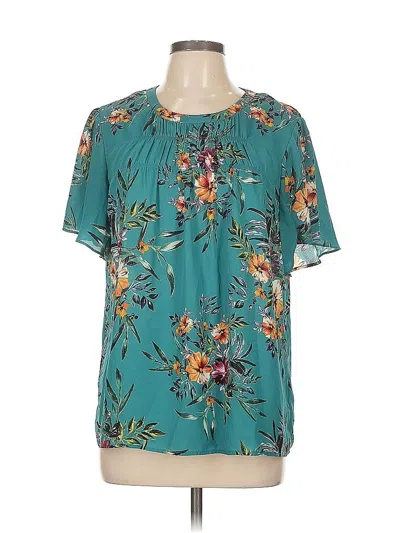 Pre-owned Dr2 Short Sleeve Blouse In Blue