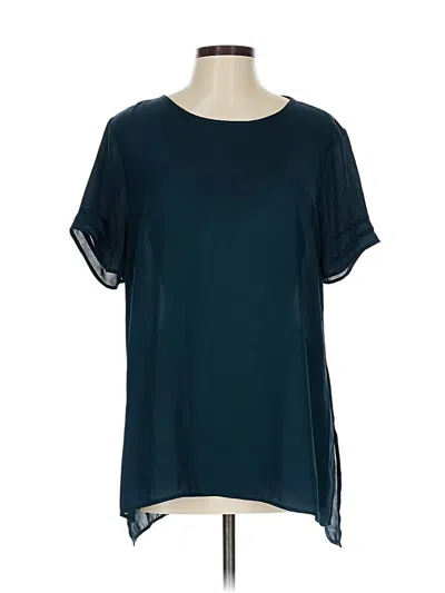 Pre-owned Dr2 Short Sleeve Blouse In Blue