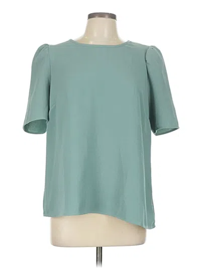 Pre-owned Dr2 Short Sleeve Blouse In Blue