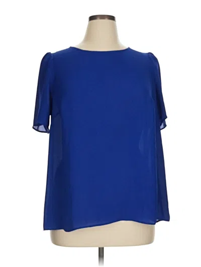 Pre-owned Dr2 Short Sleeve Blouse In Blue