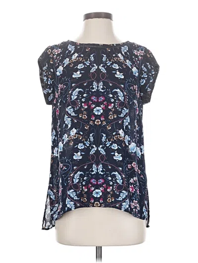 Pre-owned Dr2 Short Sleeve Blouse In Blue