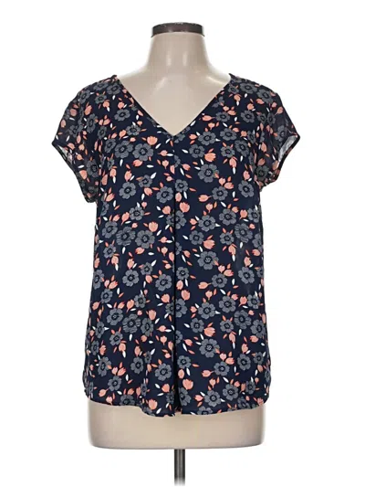 Pre-owned Dr2 Short Sleeve Blouse In Blue