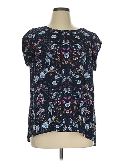 Pre-owned Dr2 Short Sleeve Blouse In Blue