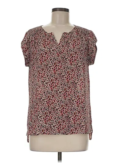 Pre-owned Dr2 Short Sleeve Blouse In Brown