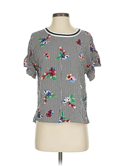 Pre-owned Dr2 Short Sleeve Blouse In Gray