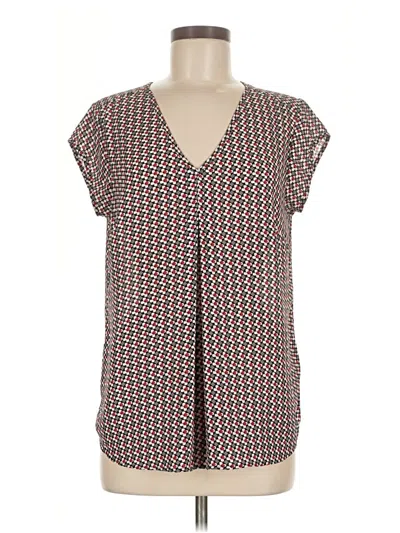 Pre-owned Dr2 Short Sleeve Blouse In Gray
