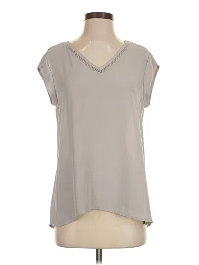 Pre-owned Dr2 Short Sleeve Blouse In Gray