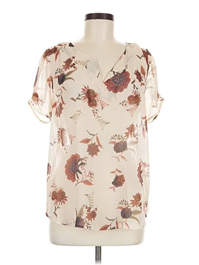 Pre-owned Dr2 Short Sleeve Blouse In Ivory