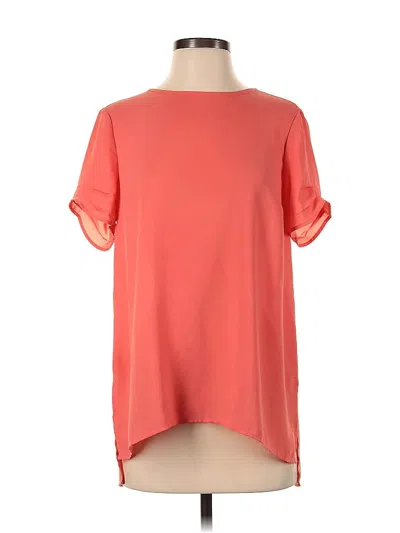 Pre-owned Dr2 Short Sleeve Blouse In Orange