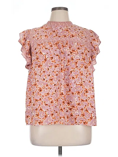 Pre-owned Dr2 Short Sleeve Blouse In Pink