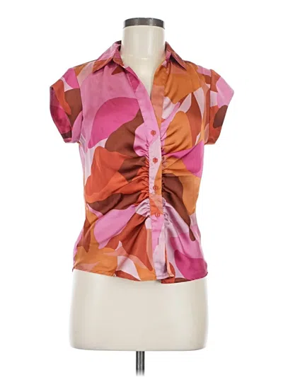 Pre-owned Dr2 Short Sleeve Blouse In Pink