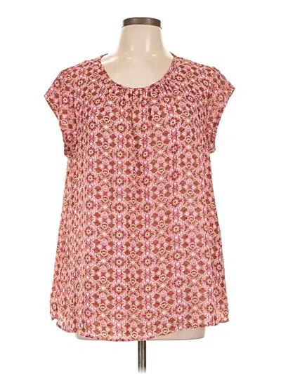 Pre-owned Dr2 Short Sleeve Blouse In Pink