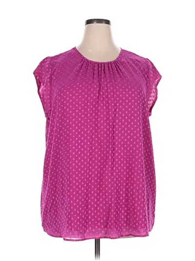 Pre-owned Dr2 Short Sleeve Blouse In Pink