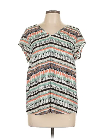 Pre-owned Dr2 Short Sleeve Blouse In White