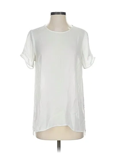 Pre-owned Dr2 Short Sleeve Blouse In White
