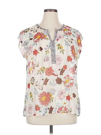 Pre-owned Dr2 Short Sleeve Blouse In White